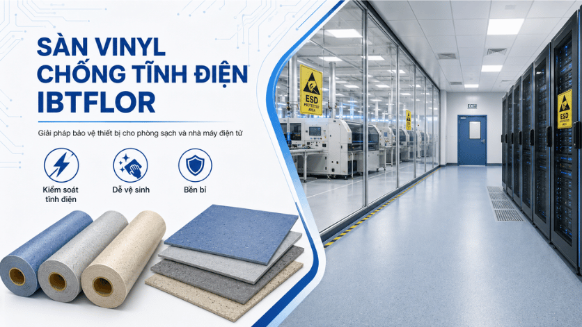 Sàn vinyl chống tĩnh điện IBTFLOR